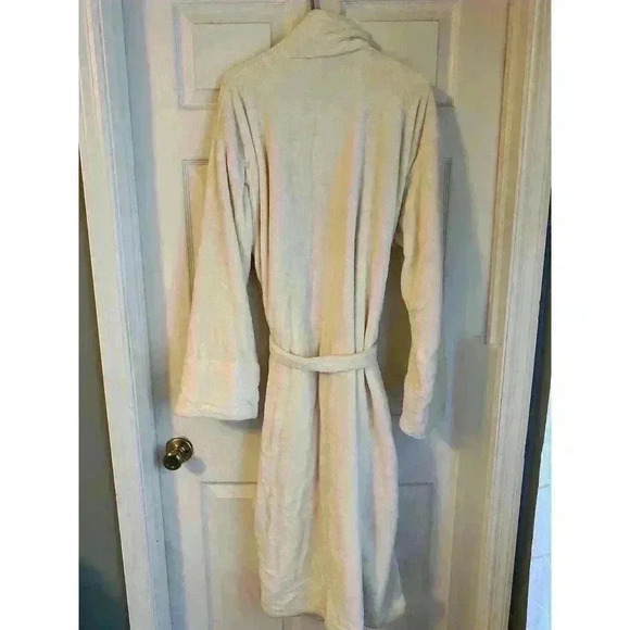Disney Cruise Line Cream Plush Robe Luxurious Belted One Size - Picture 3 of 6